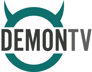Demon TV Logo, Light Background
