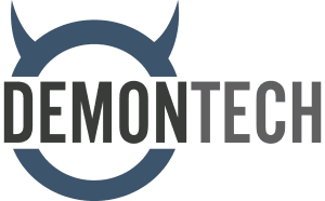 Demon Tech Logo, Light Background