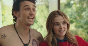 Zoey Deutch and James Franco star as Stephanie and Laird
