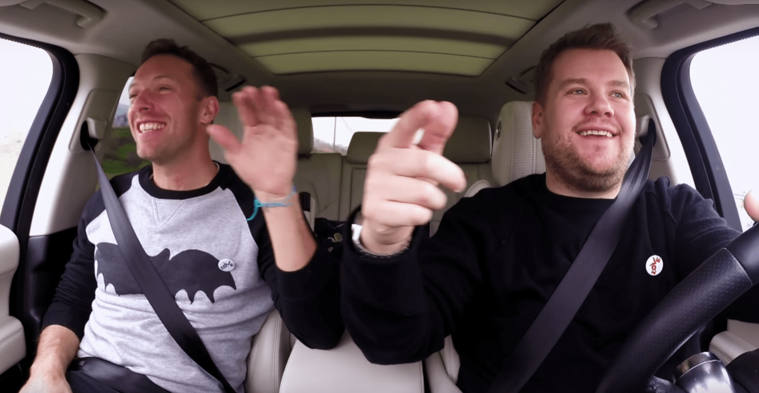 WATCH: Carpool Karaoke with Chris Martin and James Corden